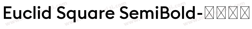 Euclid Square SemiBold字体转换